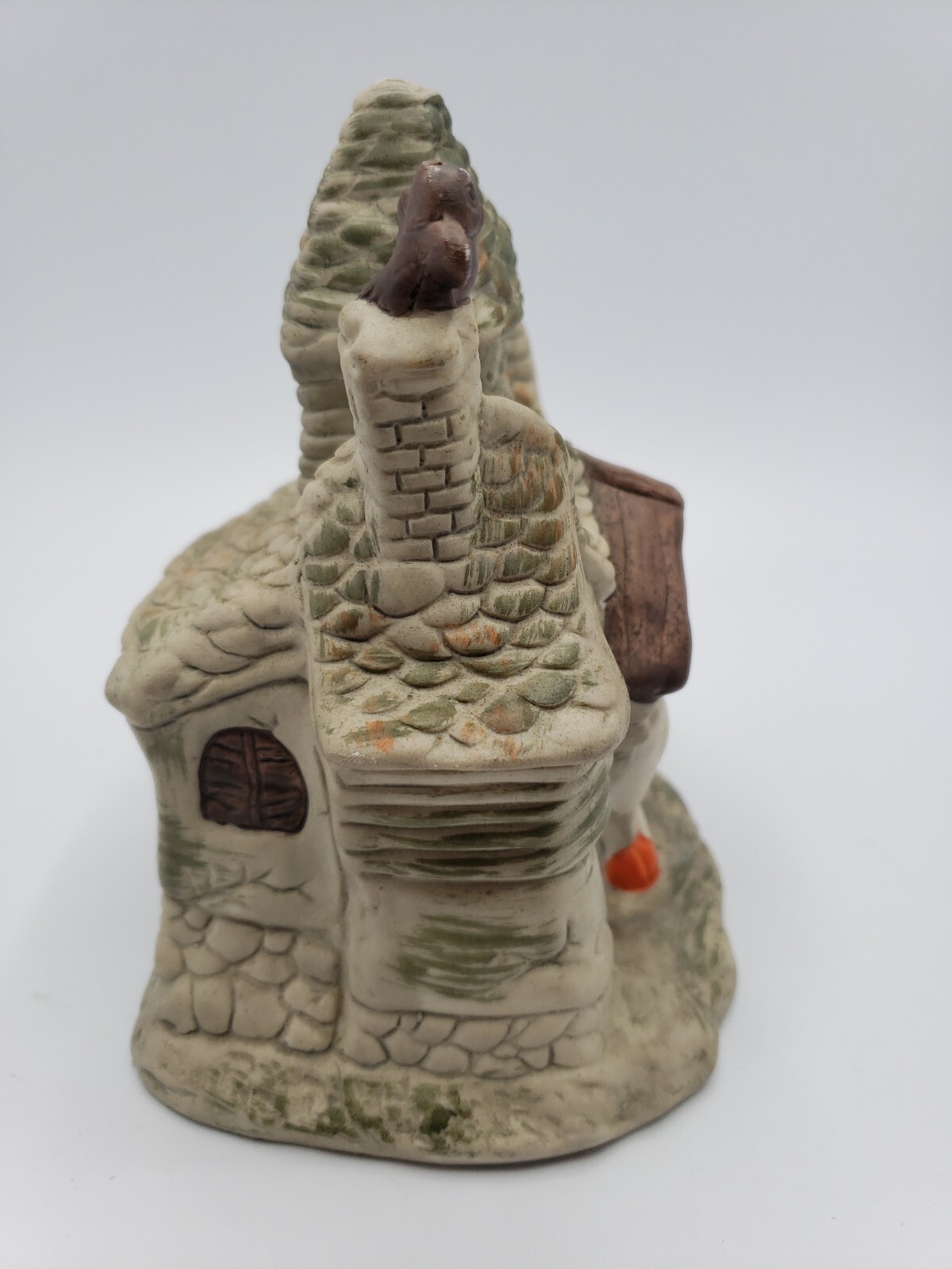 Vintage Artmark Haunted House With Ghosts Pumpkins Owl Ceramic Halloween Taiwan