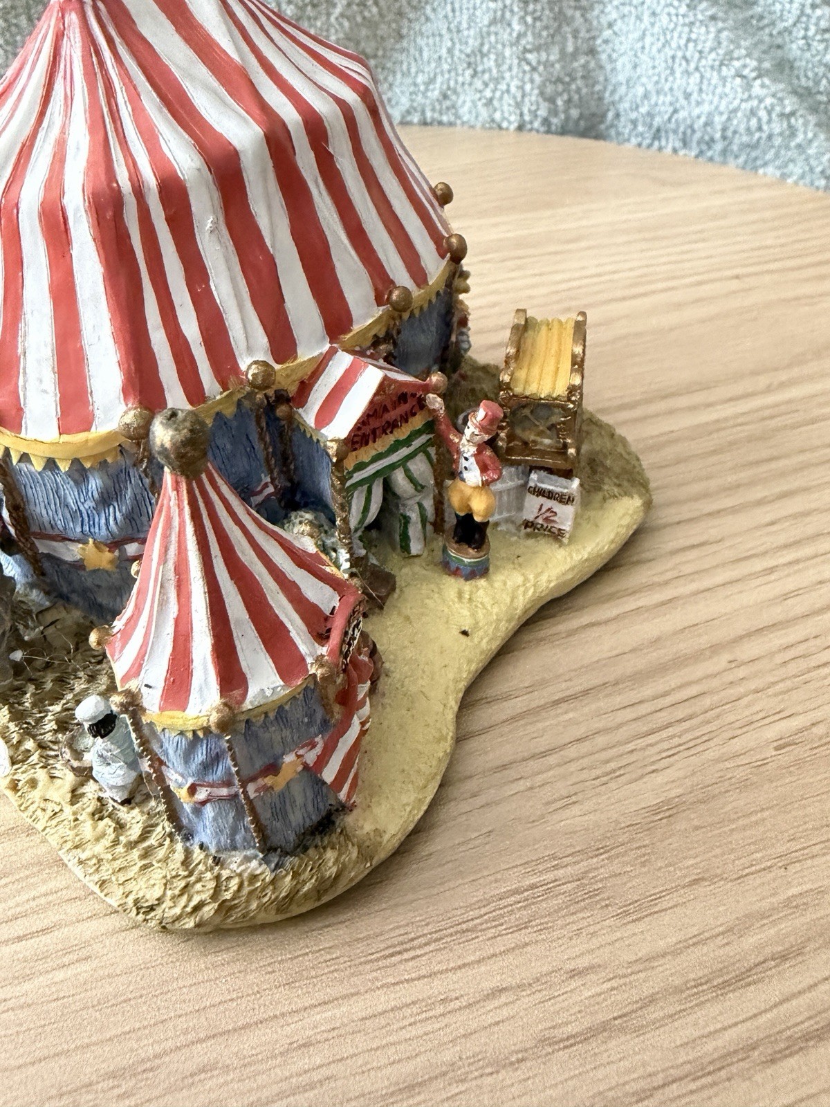 Vintage Circus Big Top Entrance Miniature Village Resin 1998 IRS AH1149 Rare