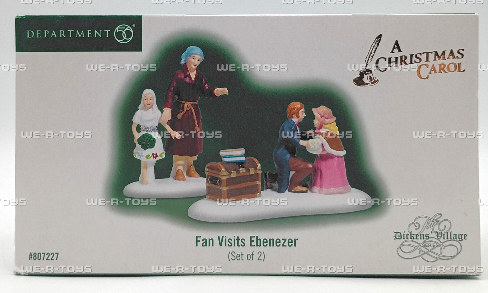 Department 56 Fan Visits Ebenezer Dickens A Christmas Carol Accessory Set of 2