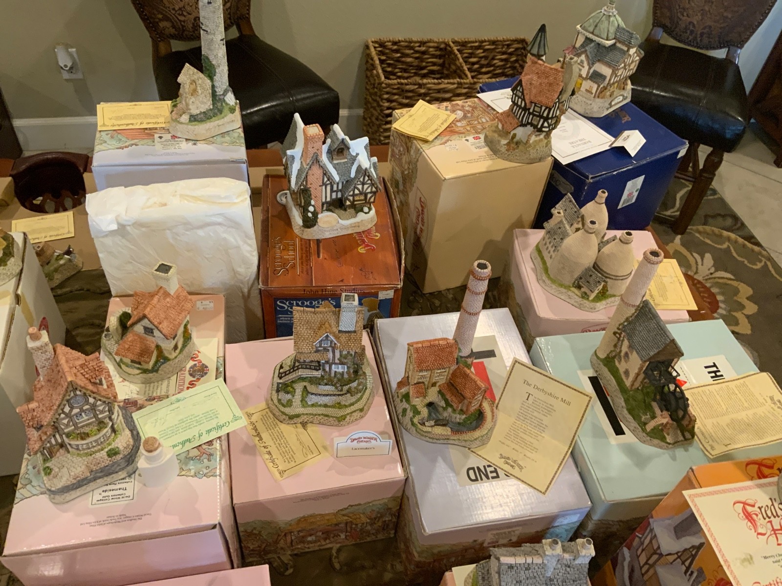 David Winters Cottage LOT collection includes some RARE numbered pieces!