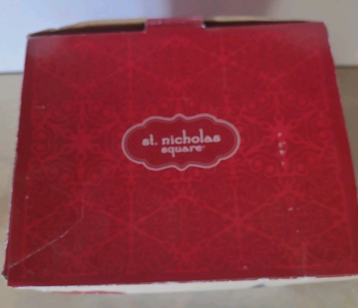 St. Nicholas Square Christmas Village 2010 Santa’s Toy Chest Illuminated W/Box