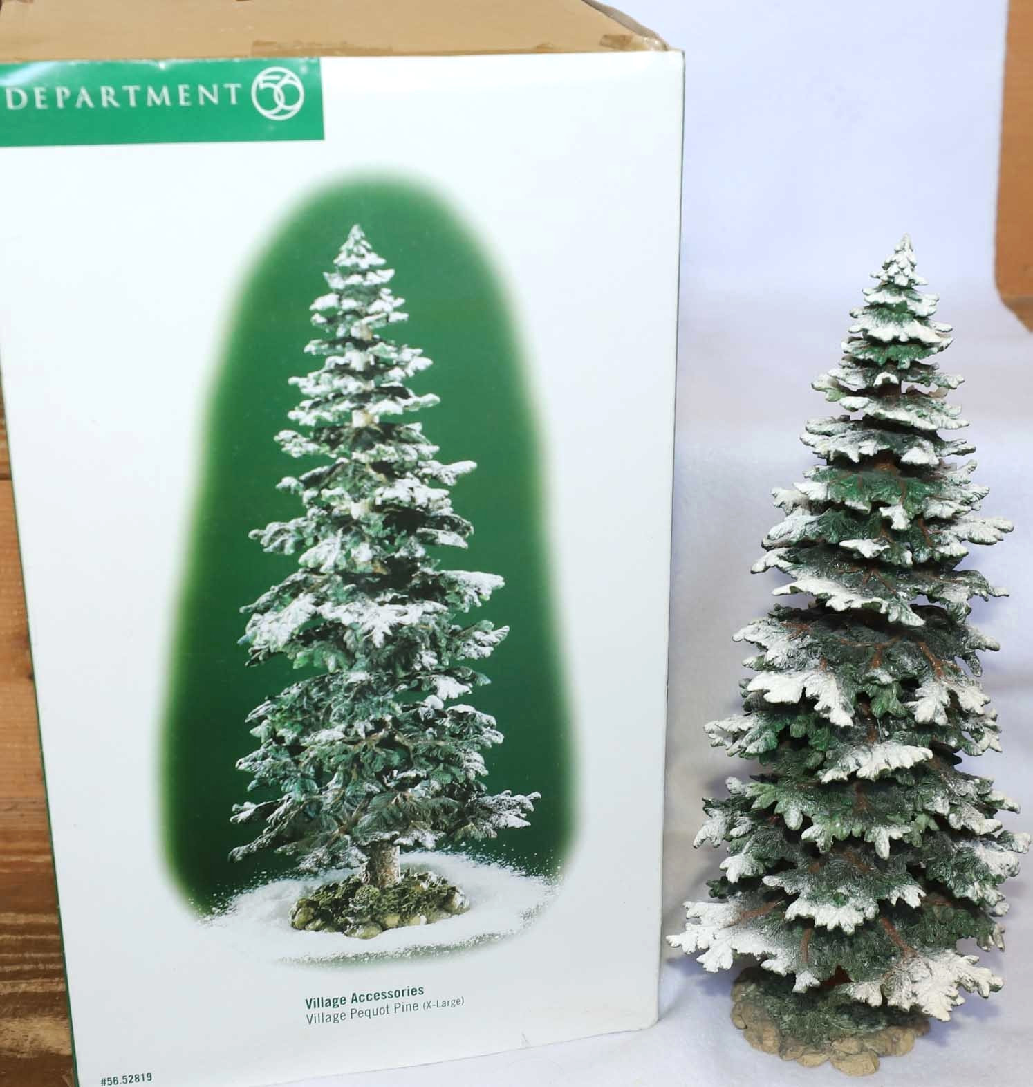 DEPT 56 VILLAGE PEQUOT PINE X-LARGE TREE 52819 SNOW ACCESSORIES CHRISTMAS