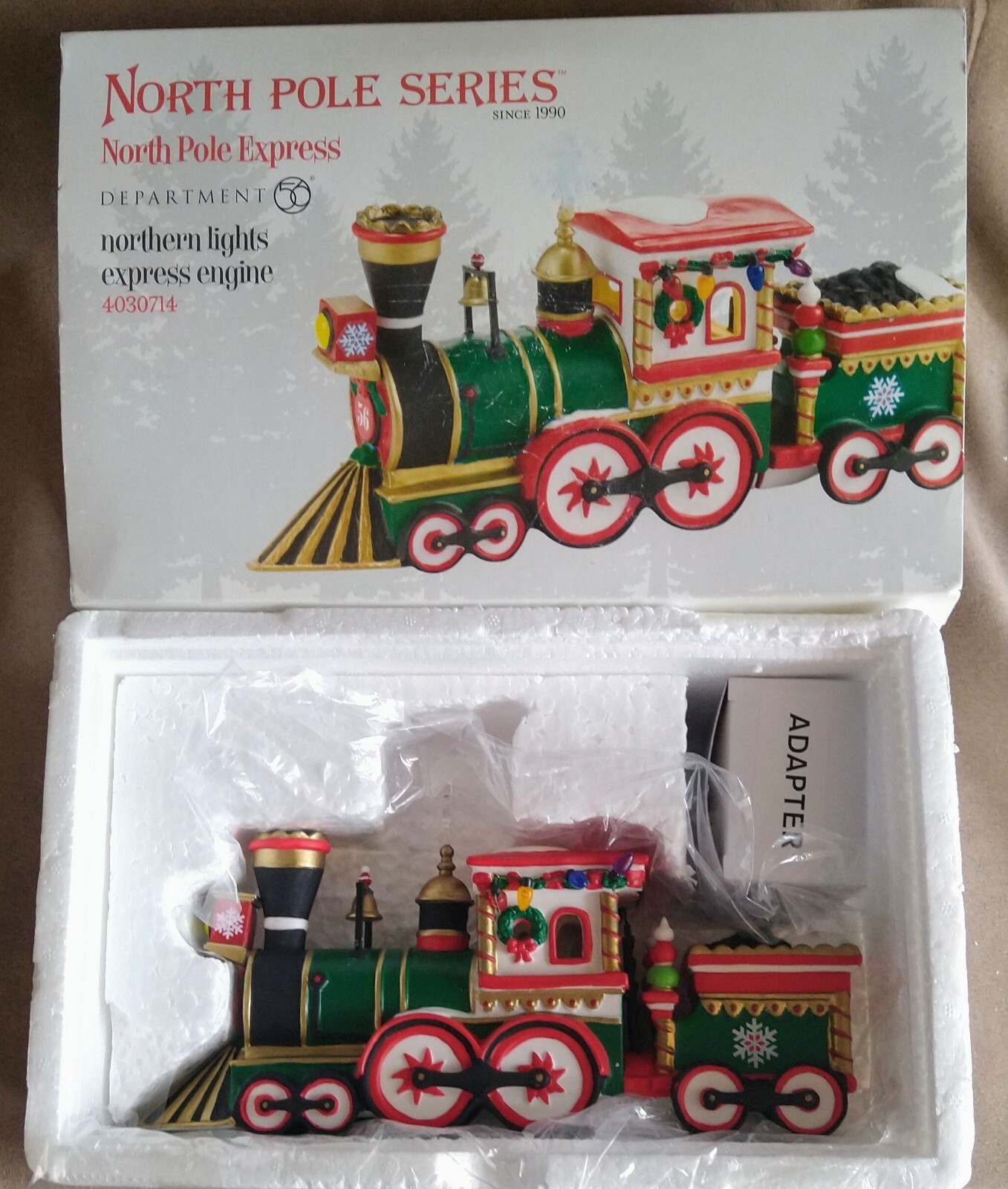 Northern Lights Express Engine #4030714 Department 56 North Pole-BUYER GUARANTEE