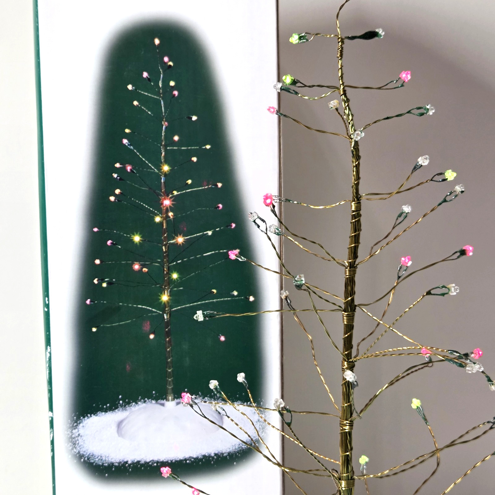 Dept 56 Twinkle Brite Tree Large 12″ Village Accessories 52301 Multi Color w/box