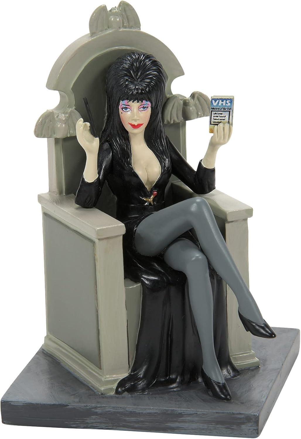 Elvira Mistress of the Dark Village Accessories Signing Autographs Figurine, 3.3
