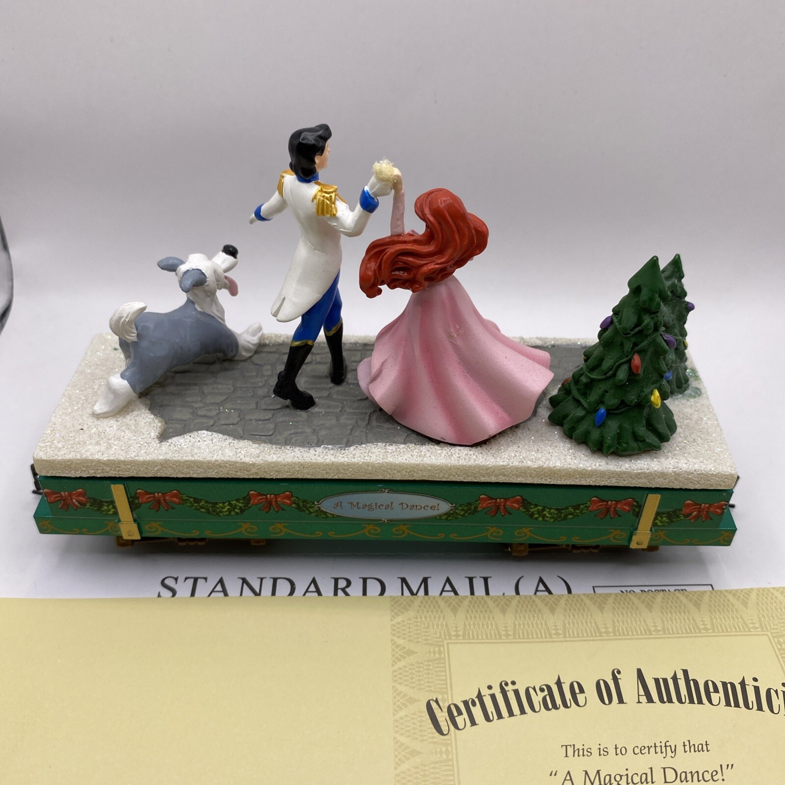 Disney “A Magical Dance ” Hawthorne Village Holiday Express Train Ariel Eric COA