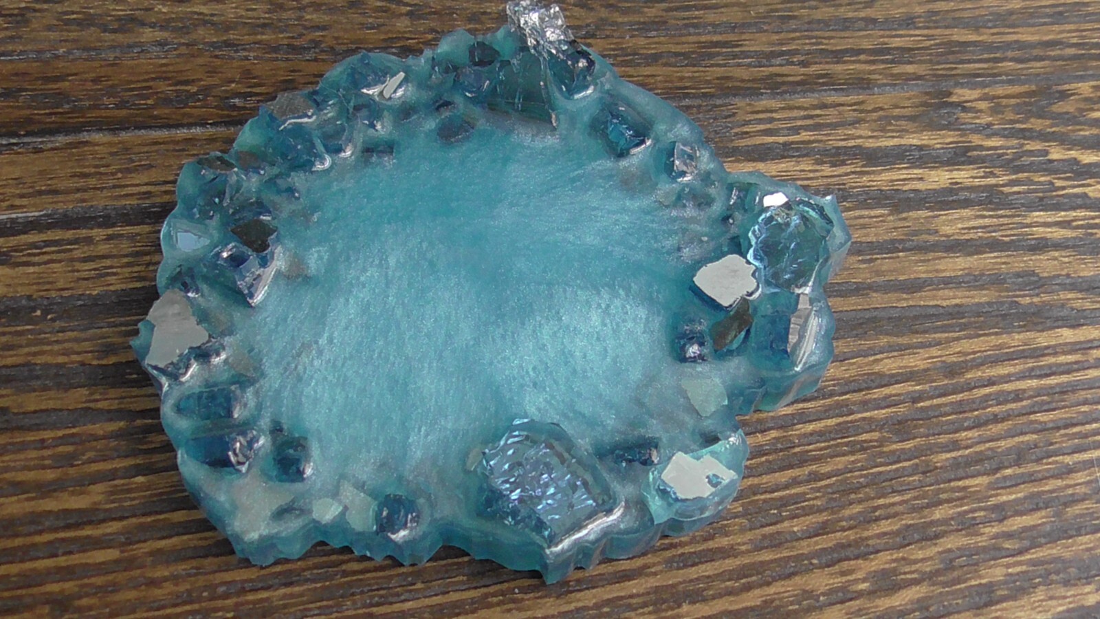 4″ Sparkly Resin Lake Pond for Villages Dioramas Fairy Gardens & Terrariums #86