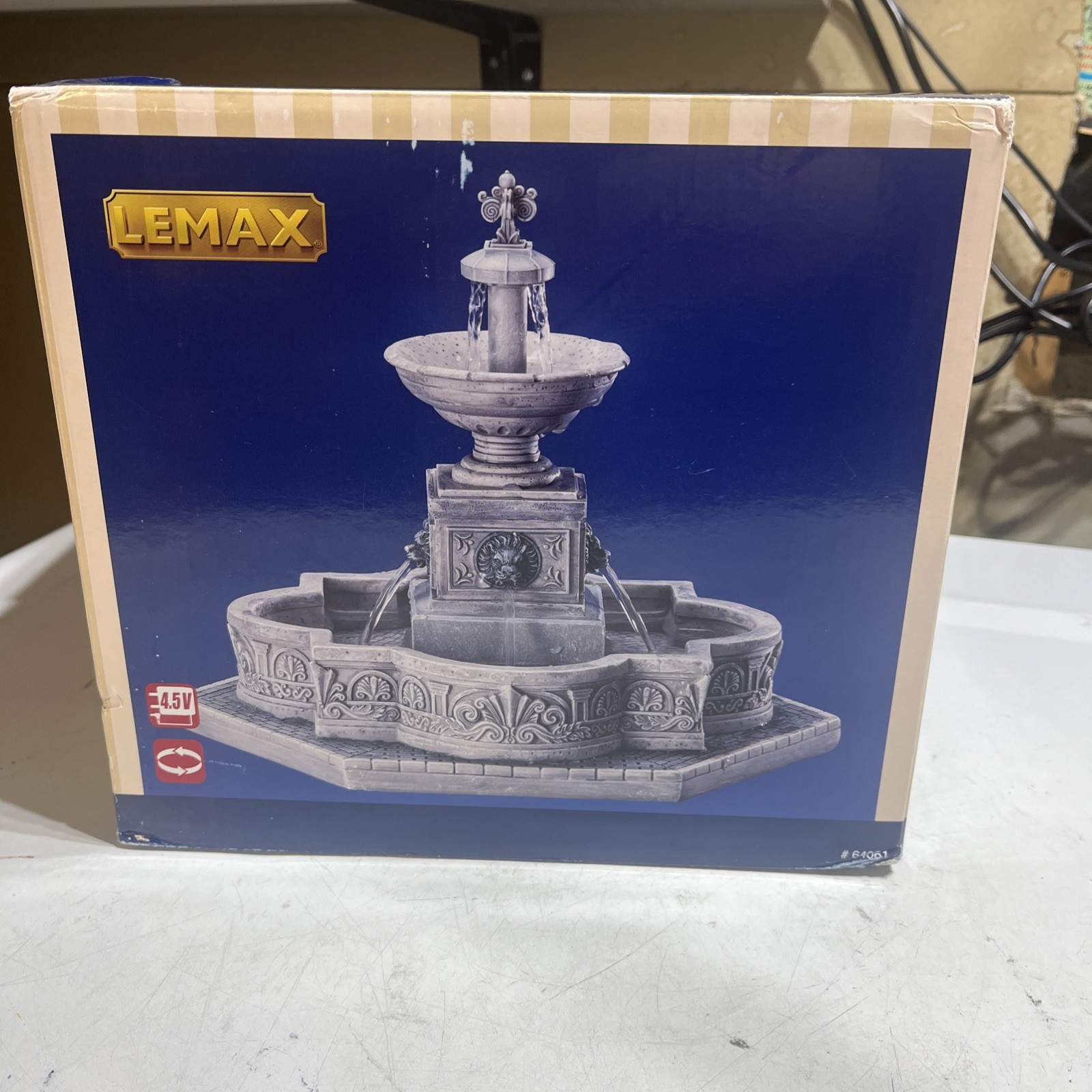 Lemax Modular Plaza Fountain~Polystyrene Water Feature for Serenity NEW OPEN BOX