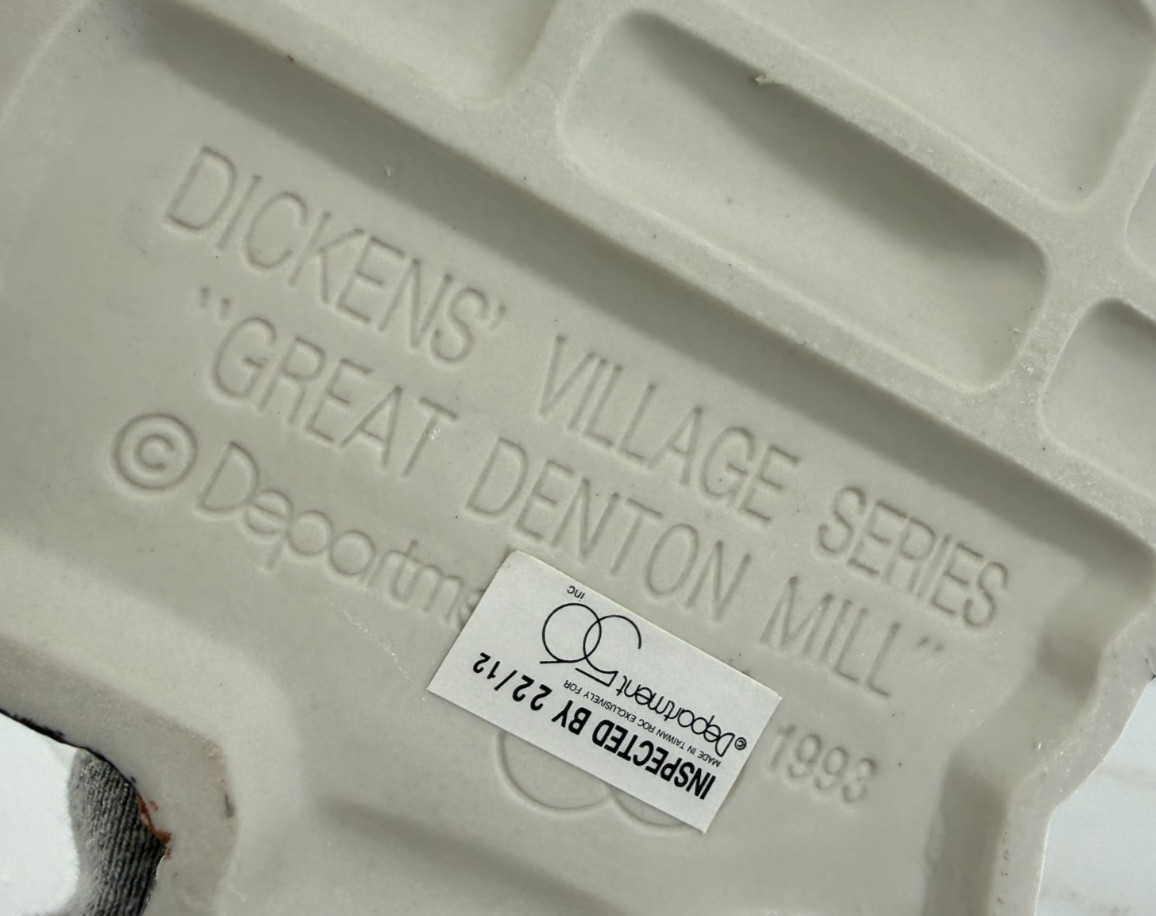 Dept 56 Dickens Village – Great Denton Mill – 58122