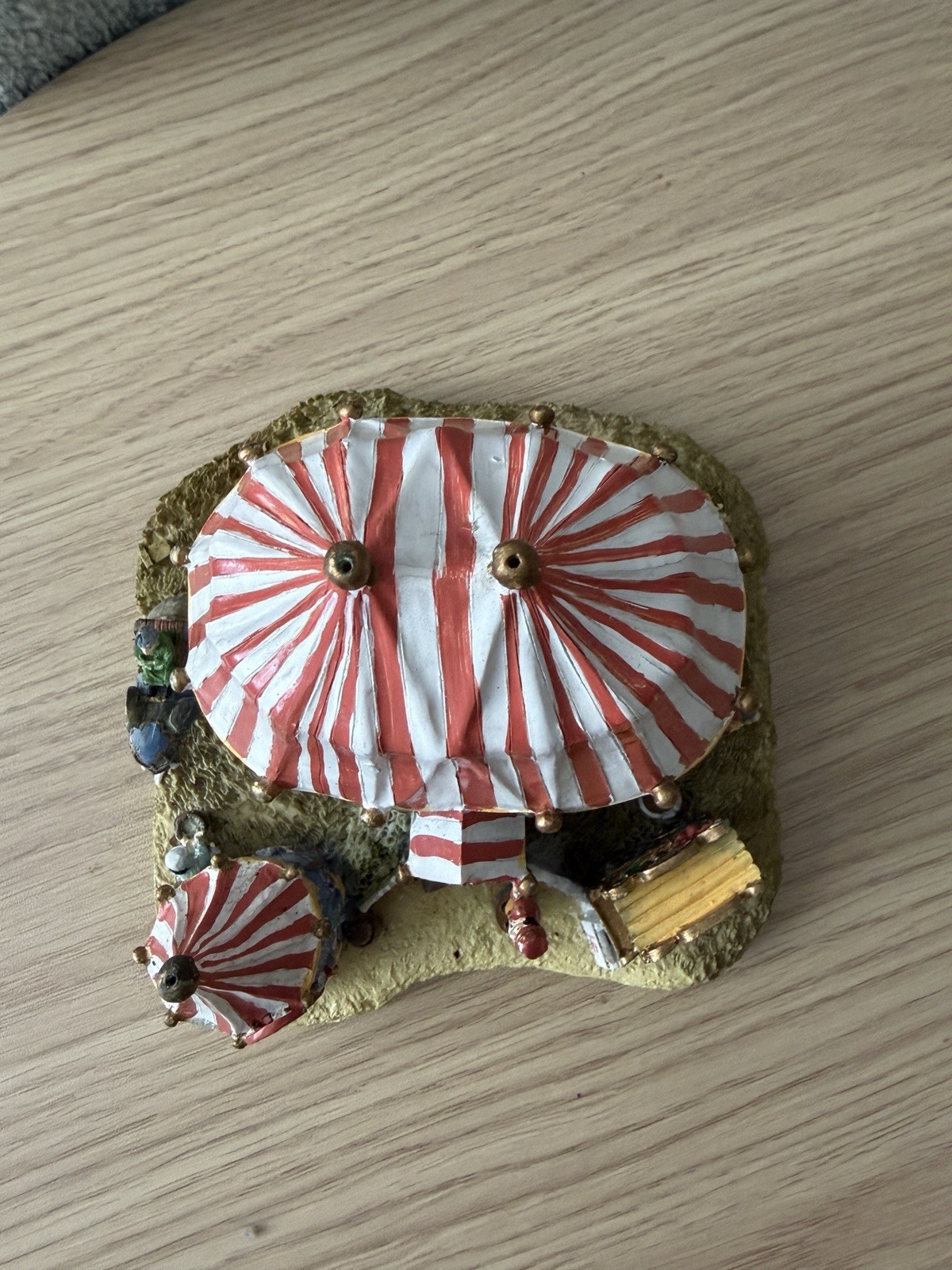 Vintage Circus Big Top Entrance Miniature Village Resin 1998 IRS AH1149 Rare