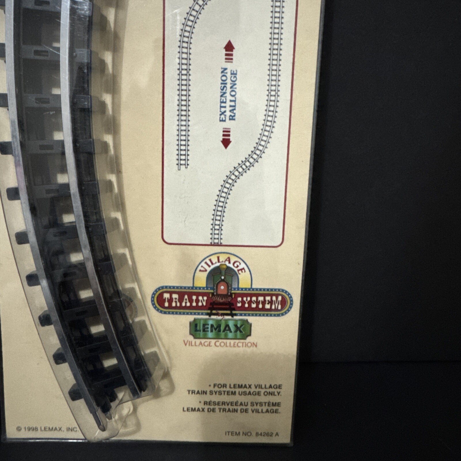 Lemax Village Train System 11 5/8″ Expansion Curved Tracks Lot of 4 (2 Pack) NOS
