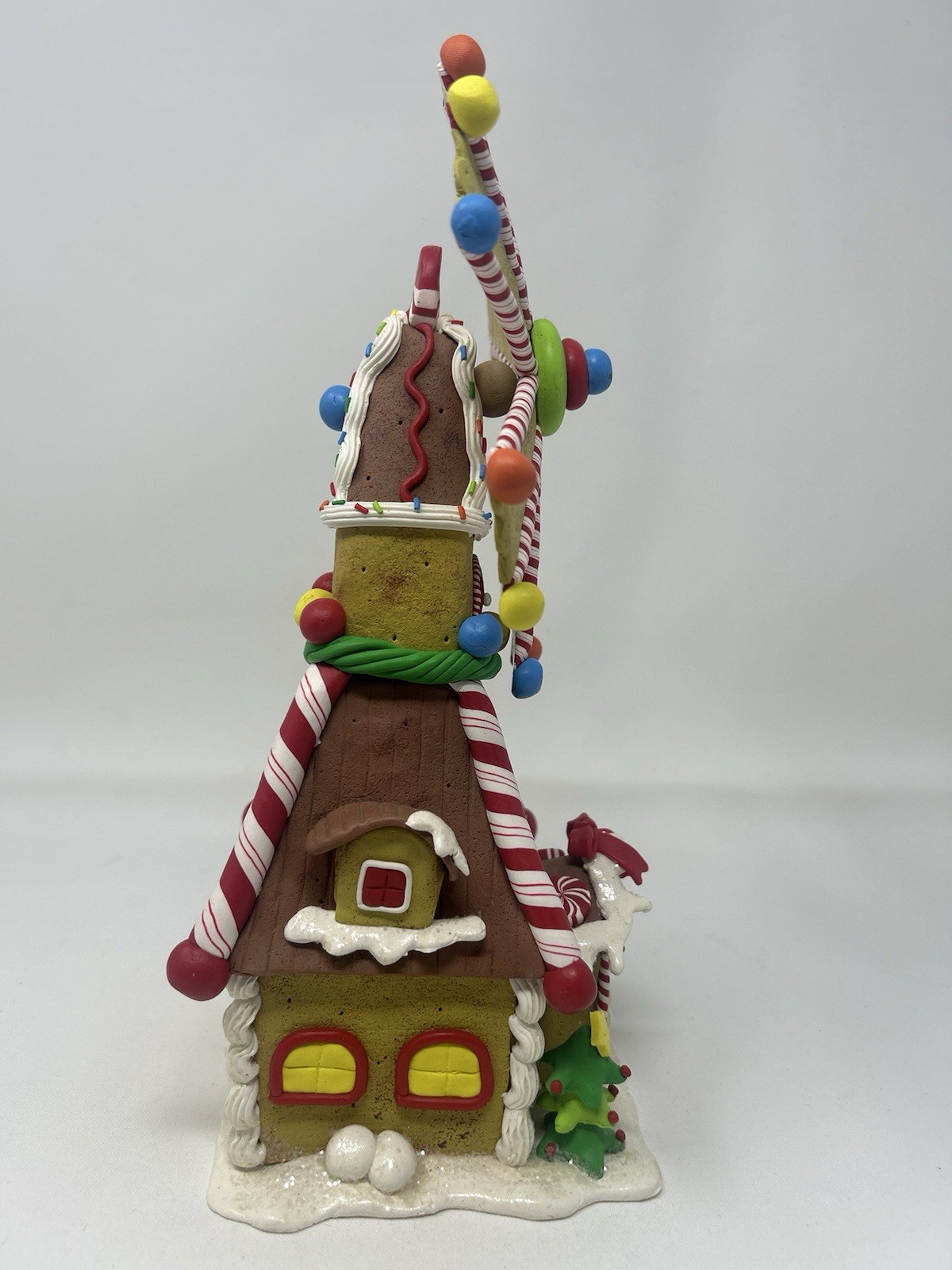 Christmas Gingerbread House Decoration-Windmill-Candy-Multicolor