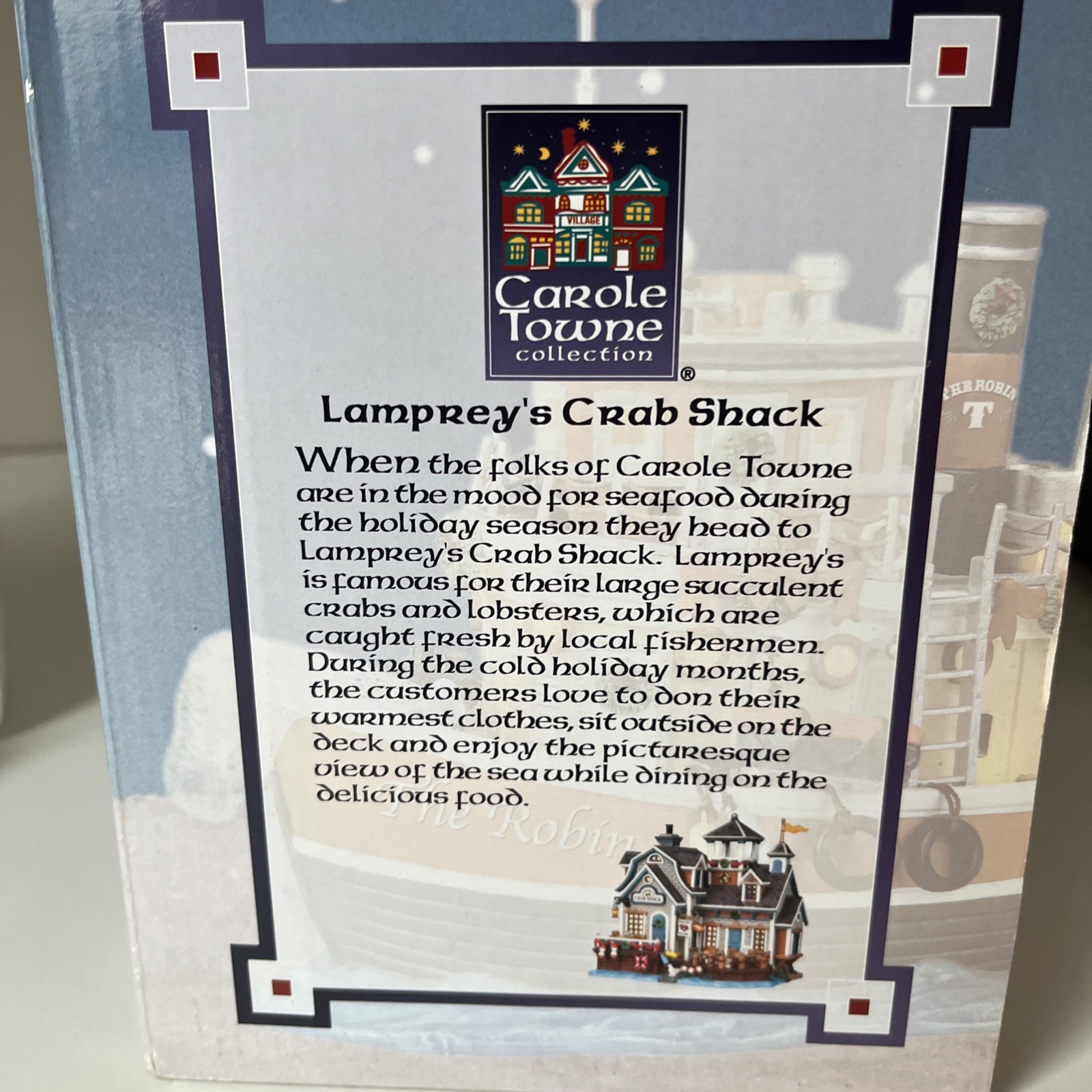 Dillard’s Winter Glen Lambrey’s Crab Shack Christmas Village Lighted Illuminate