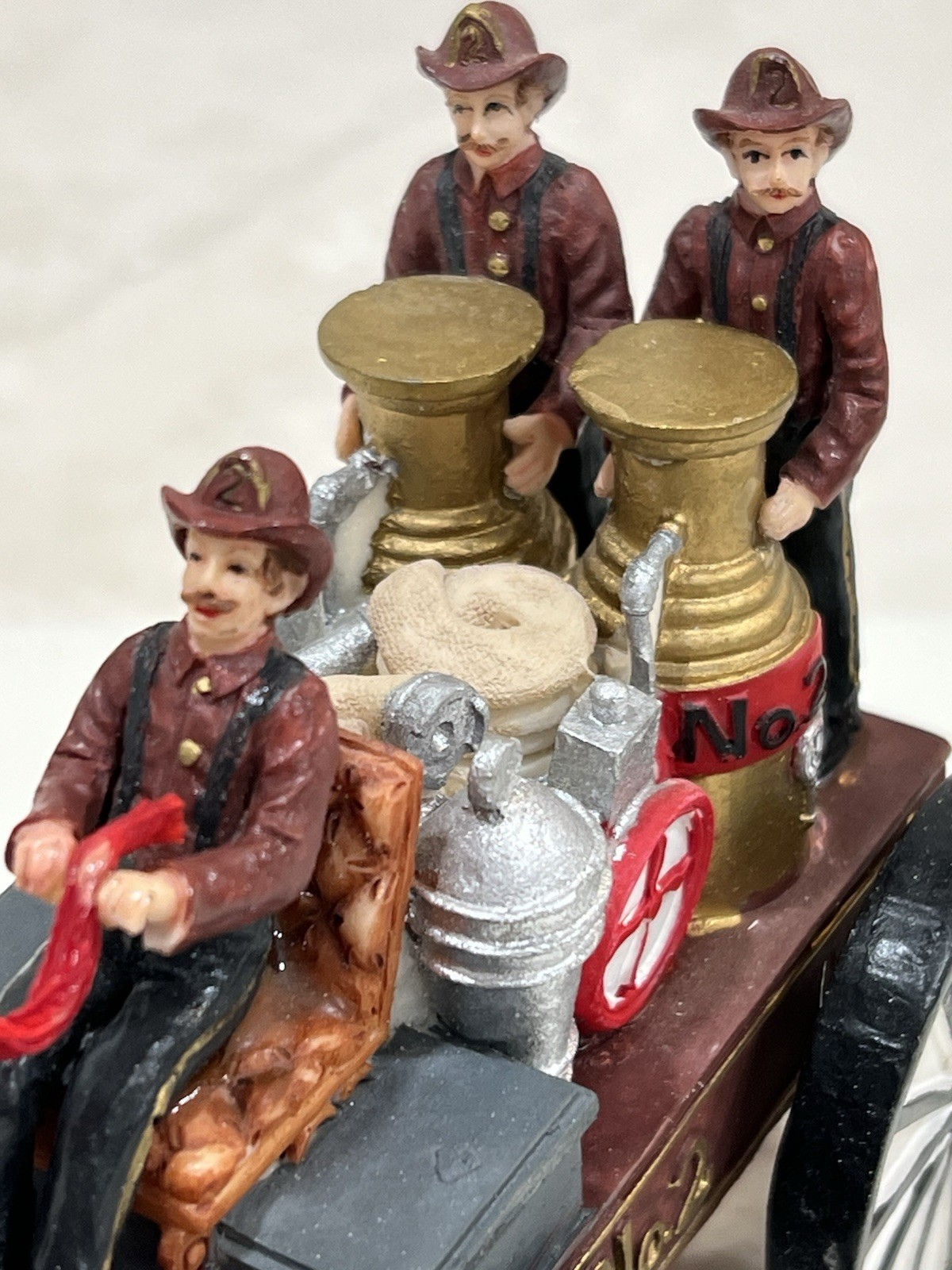 Victorian Village Collectibles “The Old Towne Horse Drawn Fire Engine” 1999