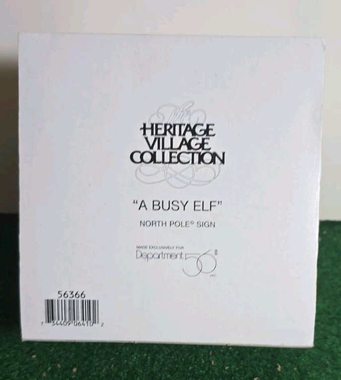Dept 56 – North Pole – ‘A Busy Elf #56366’