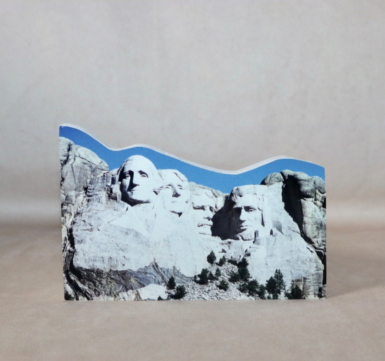 Mount Rushmore ~ Rapid City SD 8/11/96 Photo On Wood Shelf Sitter