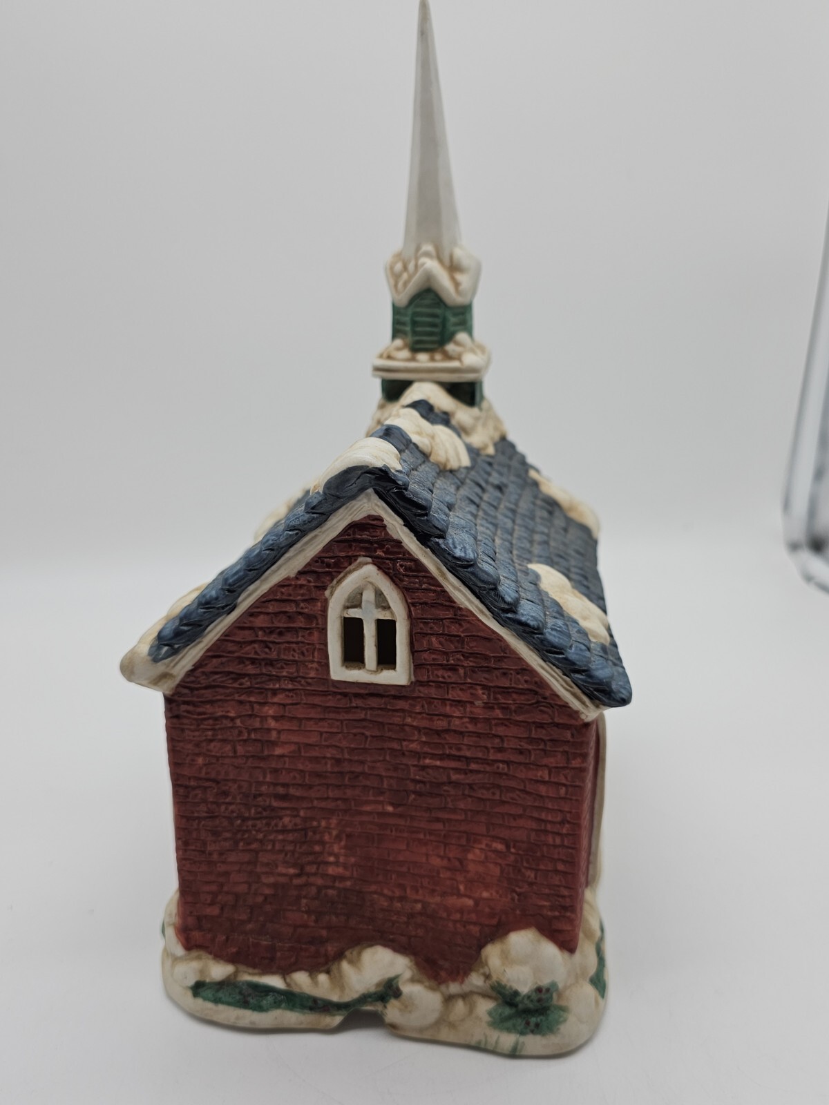 Vintage American Village Country Church Christmas Ceramic Taiwan Steeple