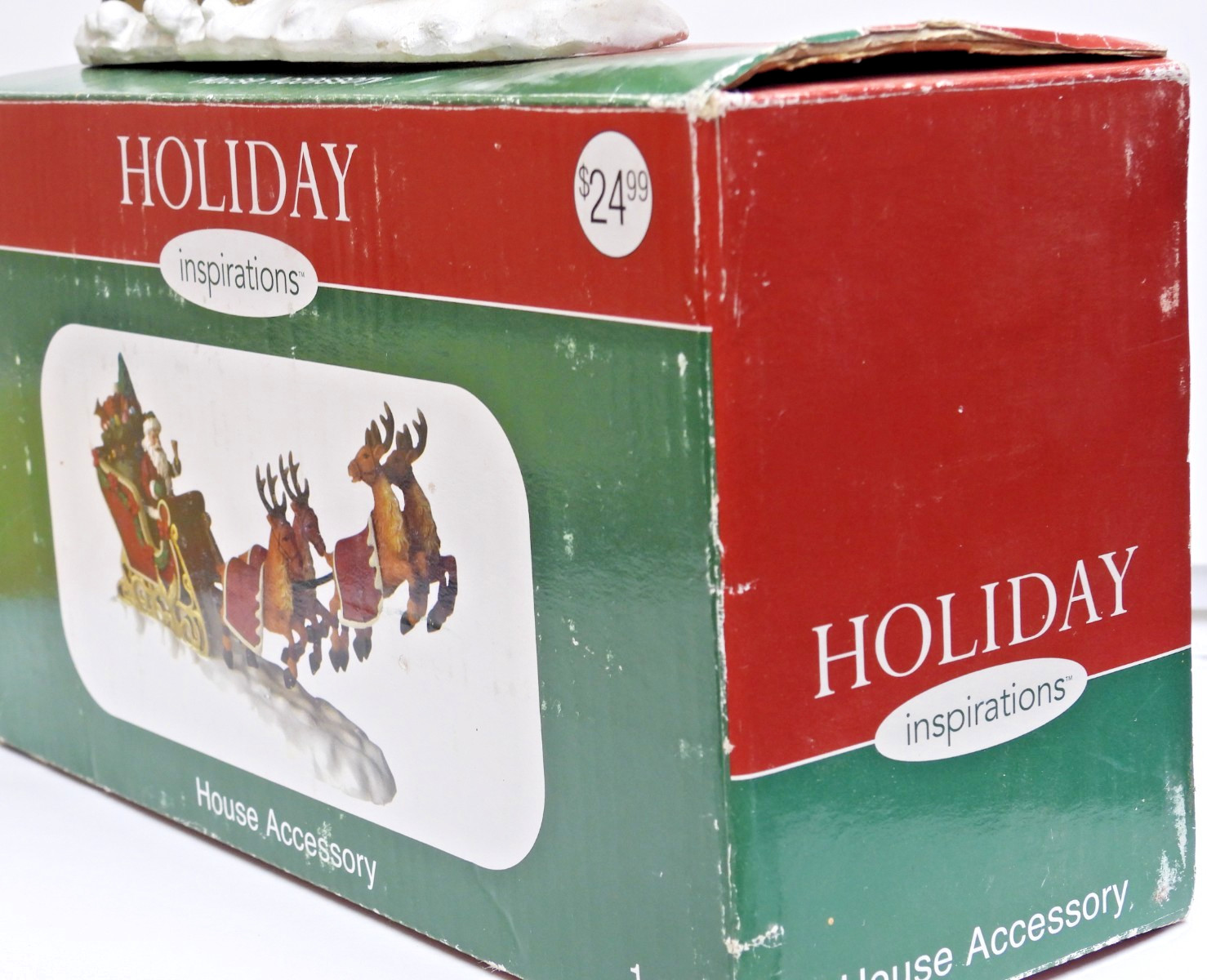Holiday Inspirations Reindeers Can Fly Santa Sleigh Ride Christmas Decoration