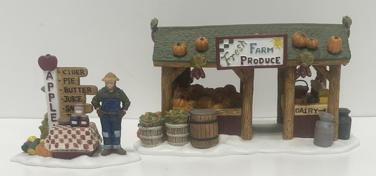 Department 56 “Farmer’s Market” 2-Piece Set SKU#56637 New England Village Series