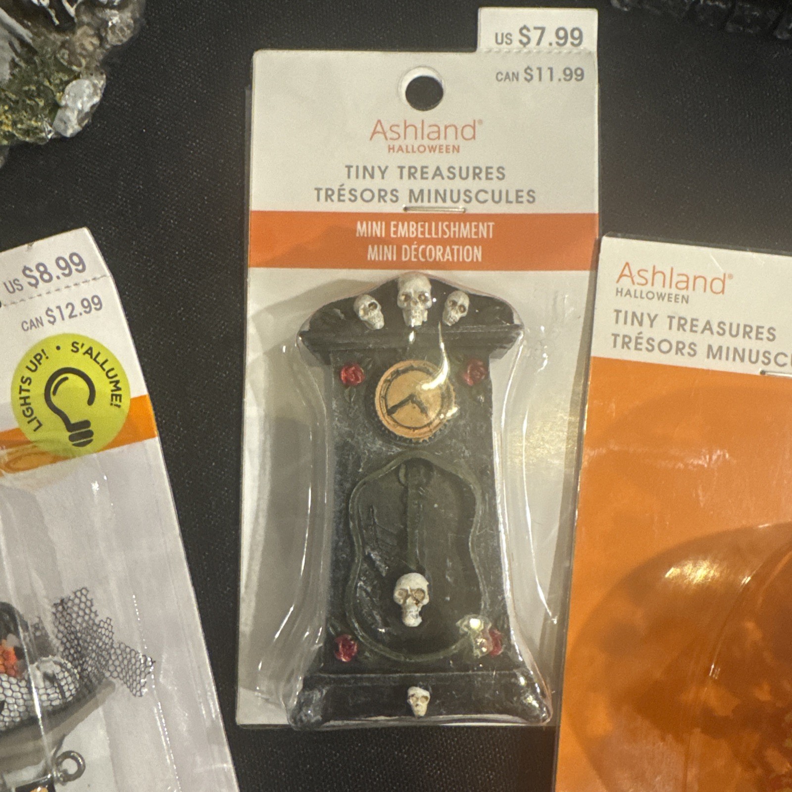 Michaels Ashland Tiny Treasures Halloween Miniature Village Accessory Lot 9pc