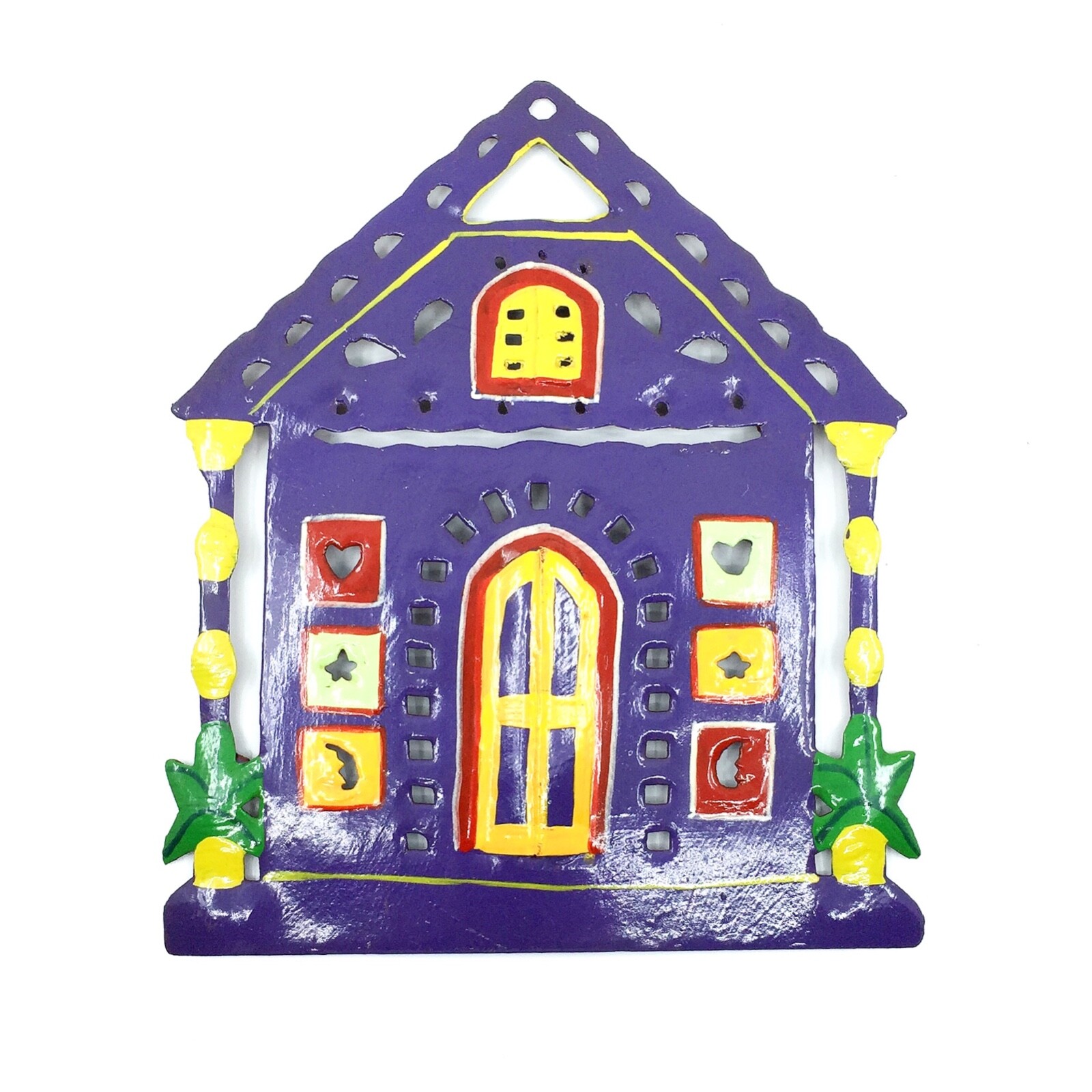Gingerbread Conch House 8″ Tropical Indoor Outdoor Handcrafted Haitian Art #6