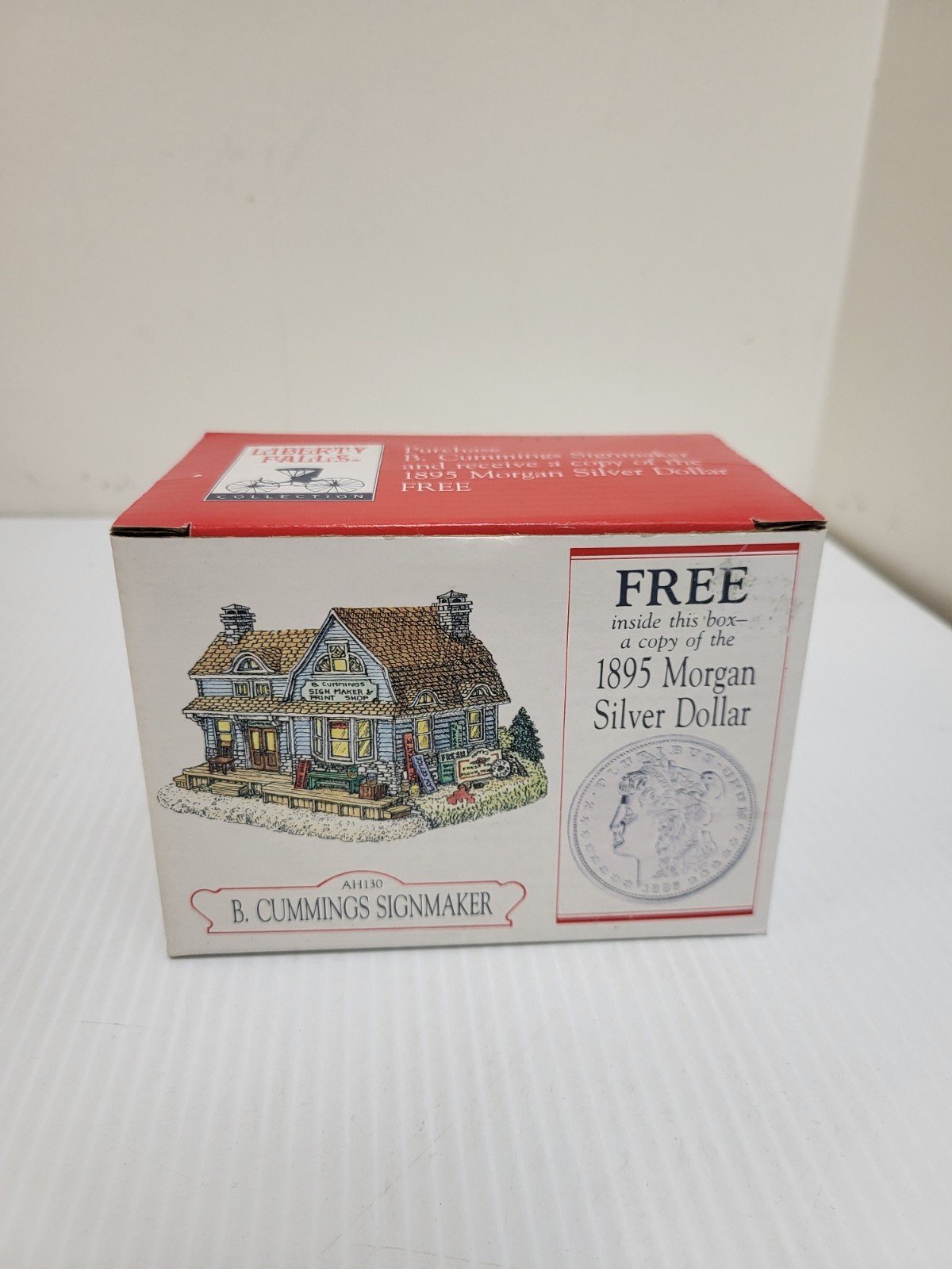 1997 Liberty Falls B. Cummings Sign Maker W Replica Morgan Silver Dollar AH130