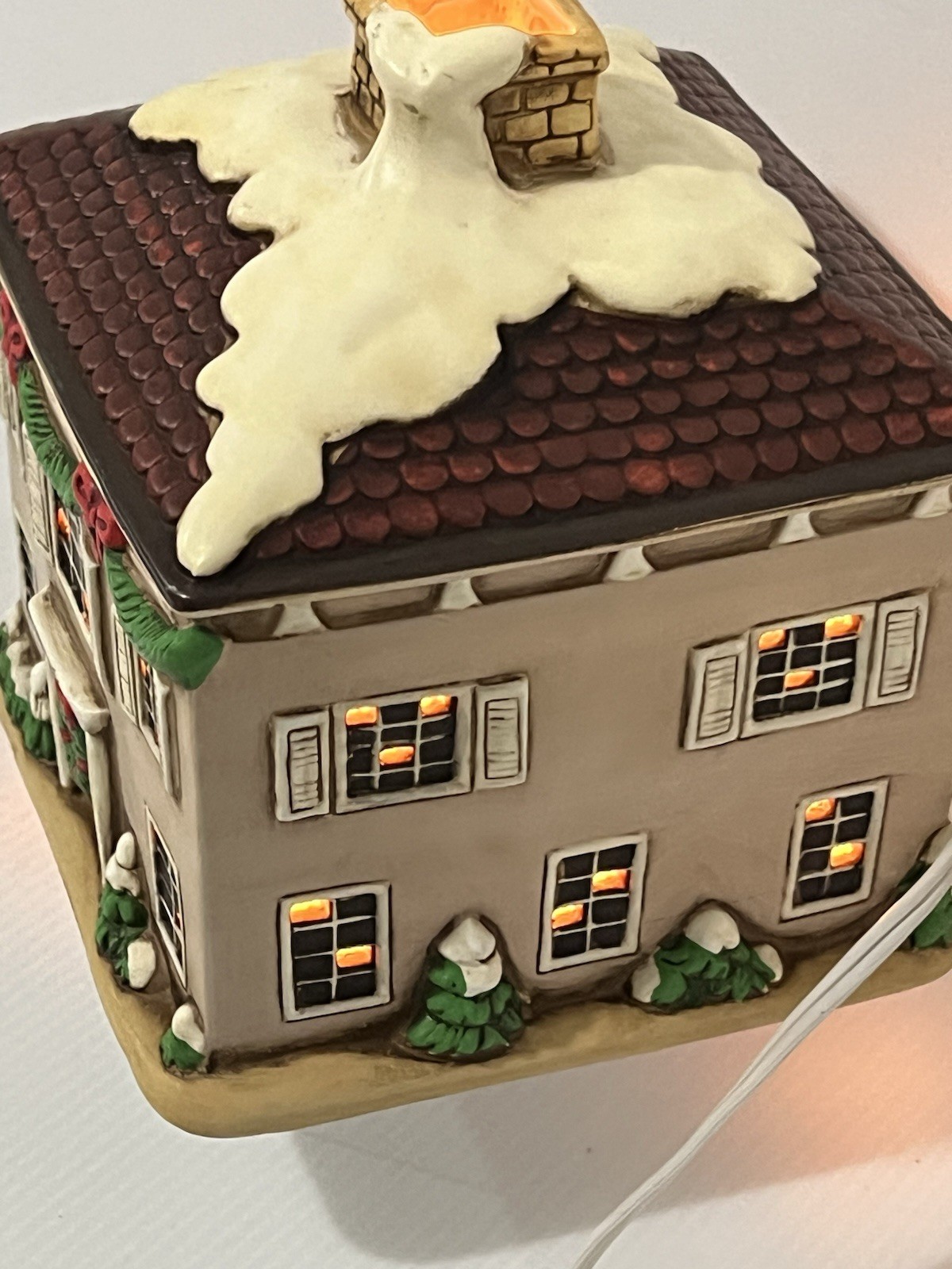 Vtg Lefton Penny House Colonial Village Hand Painted 1986 Made in Taiwan No Box