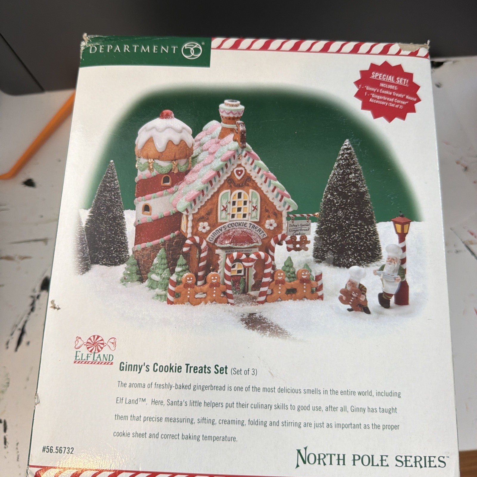 Dept 56 GINNY’S COOKIE TREATS Set North Pole Series#56732