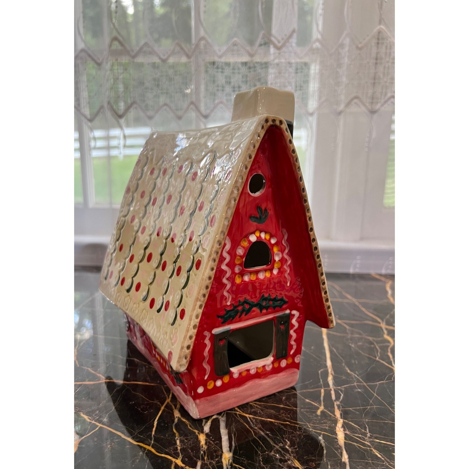 Anthropologie Nathalie Lete Holiday Village House – Ceramic Gingerbread