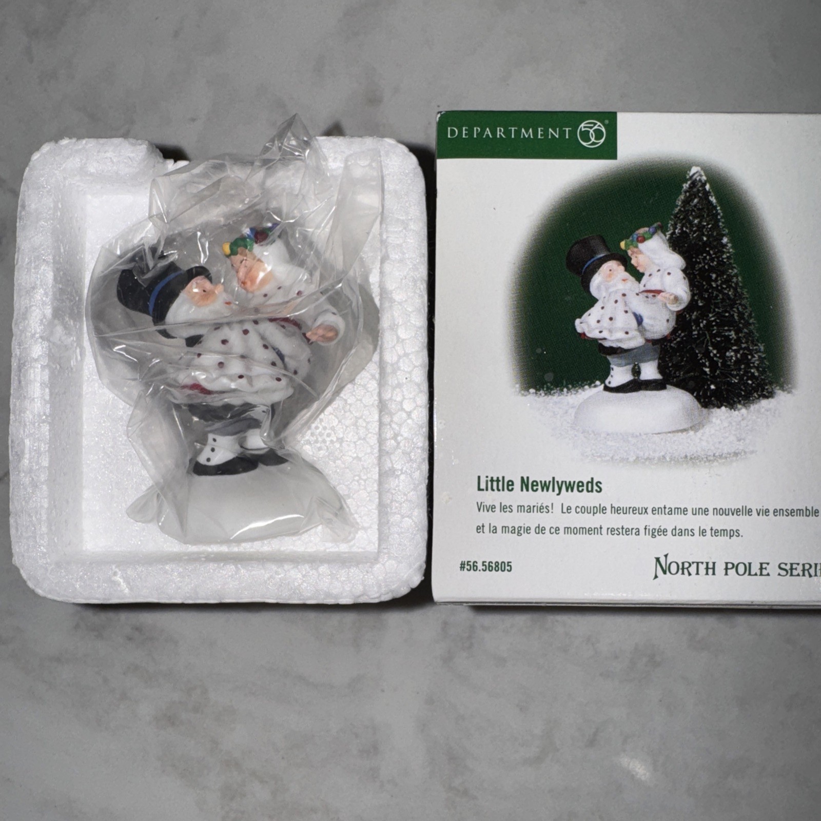Dept. 56 North Pole Series Wedding Little Newlyweds #56.56805