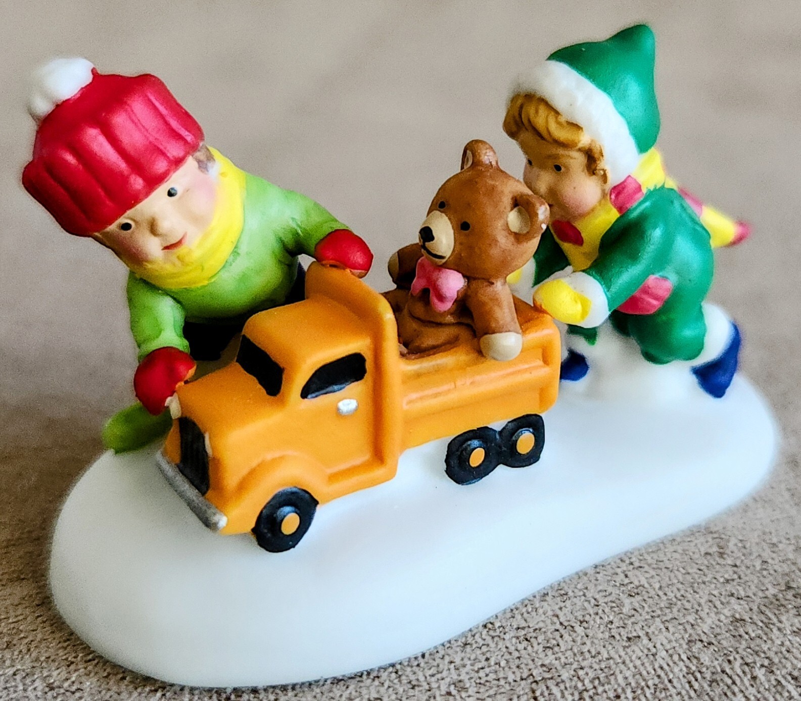 Teddy Bear’s Truck Ride #57229 Department 56 North Pole -BUYER GUARANTEE