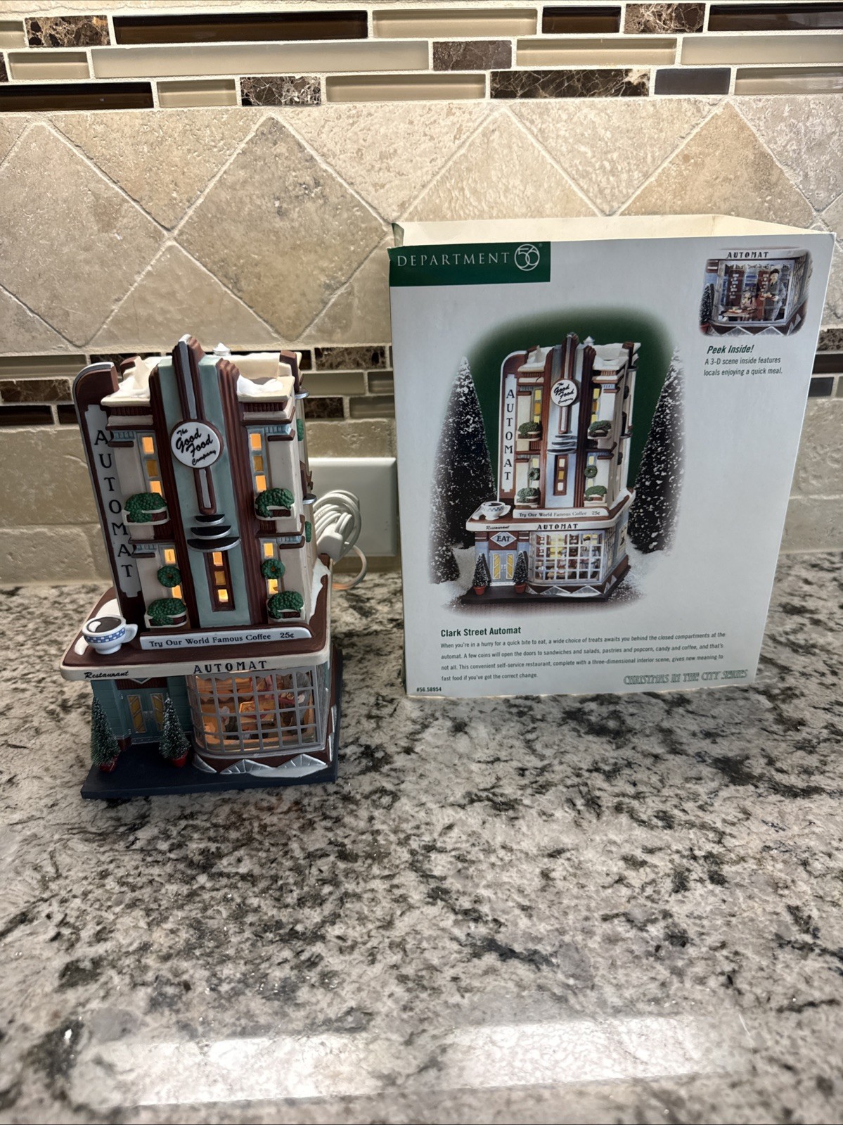 Dept 56 Christmas in the City – Clark Street Automat