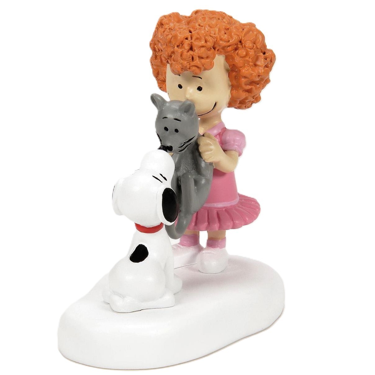 ❦ New DEPT56 PEANUTS VILLAGE Figurine FRIEDA & FARON MEET SNOOPY Cat Dog Friends