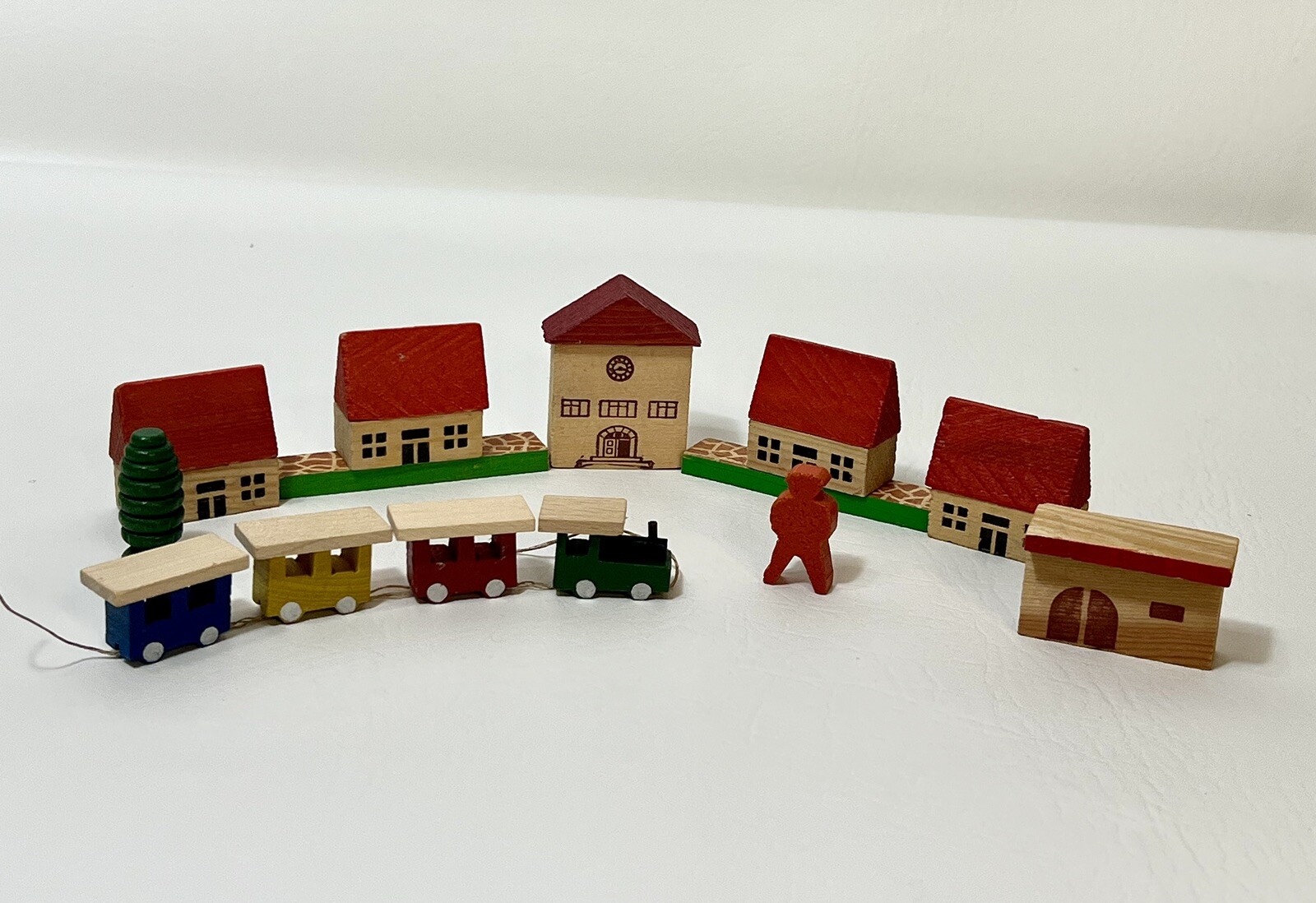 Erzgebirge Wooden Village with Train