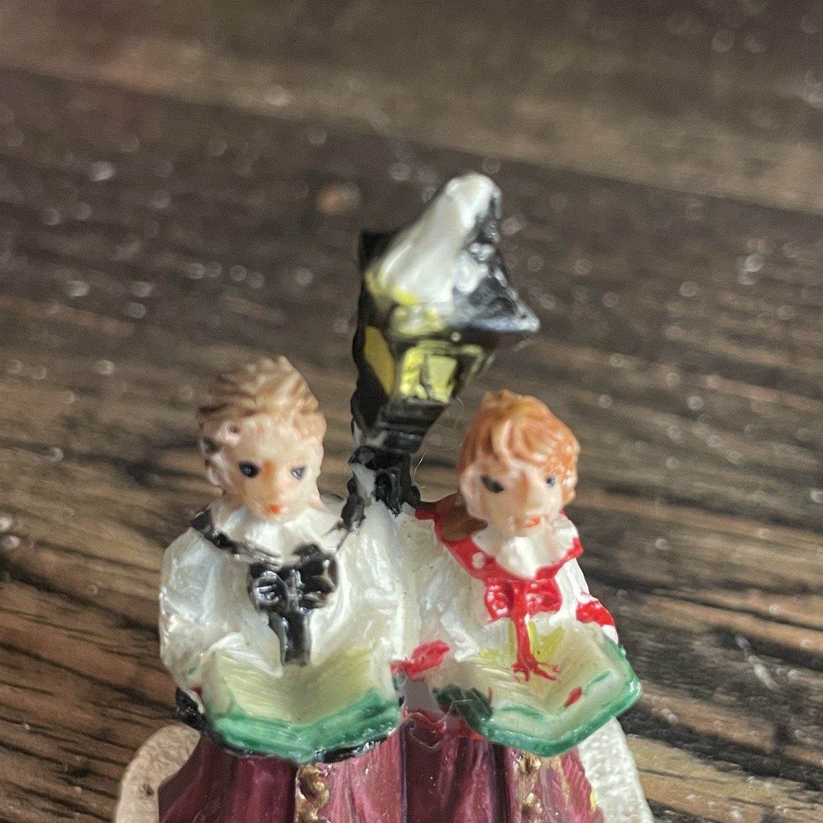 Lot of 14 Vintage Christmas Village Figurines Miniature Holiday Please Read
