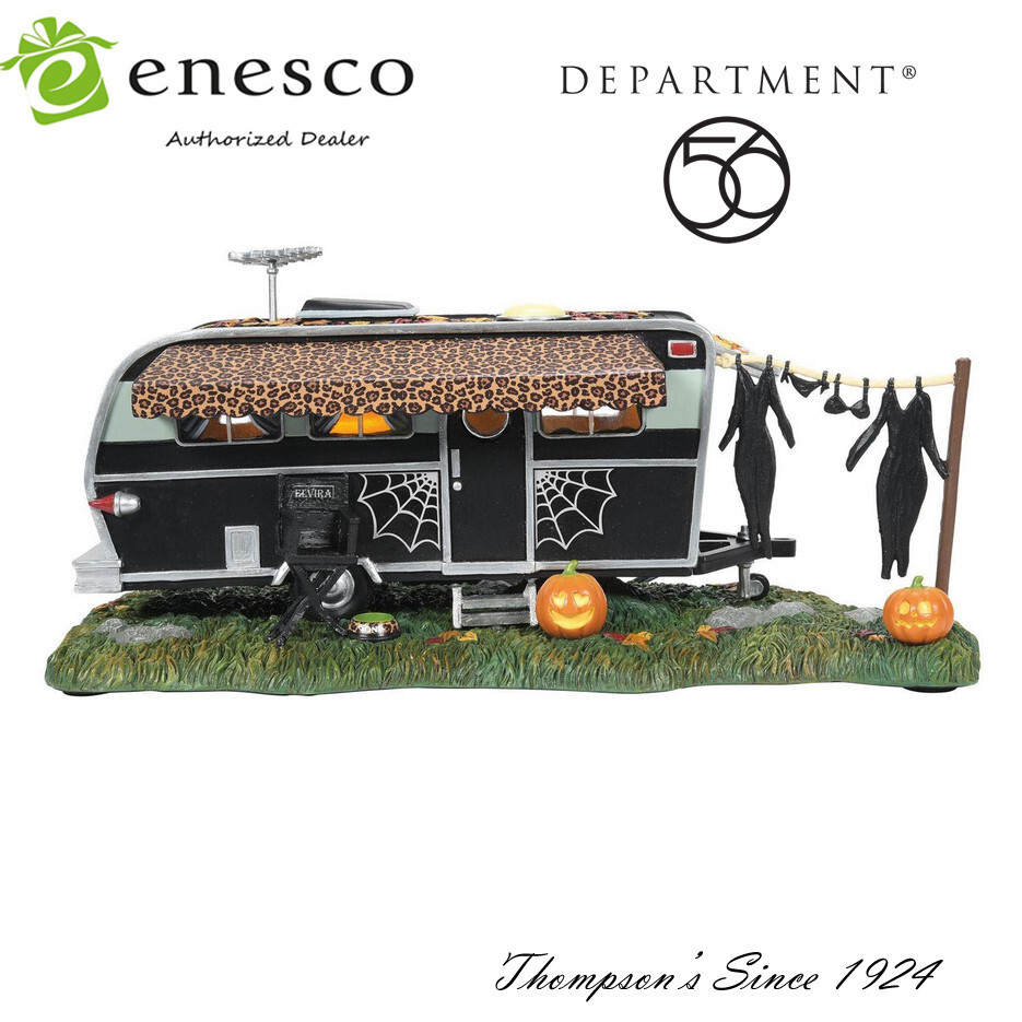 Enesco Dept 56 Elvira’s Celebrity Trailer #6009786 2022 NEW Free Shipping NIB