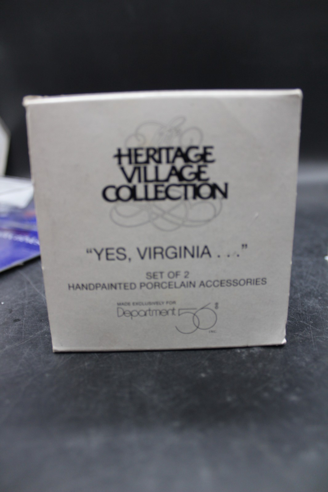 Dept 56 Village Accessory ~ YES VIRGINIA… (Set of 2) ~ #58890 ~ IN BOX