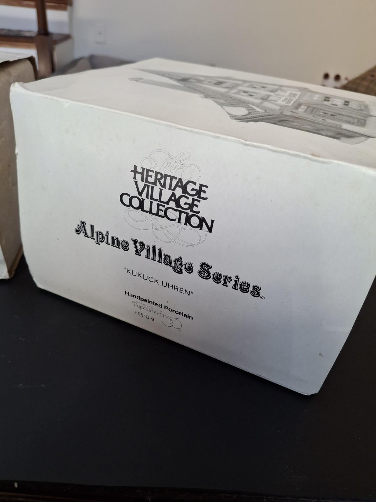 2 DEPT 56 Heritage Village Collection Alpine Kukuck Uhren & Two Rivers Bridge