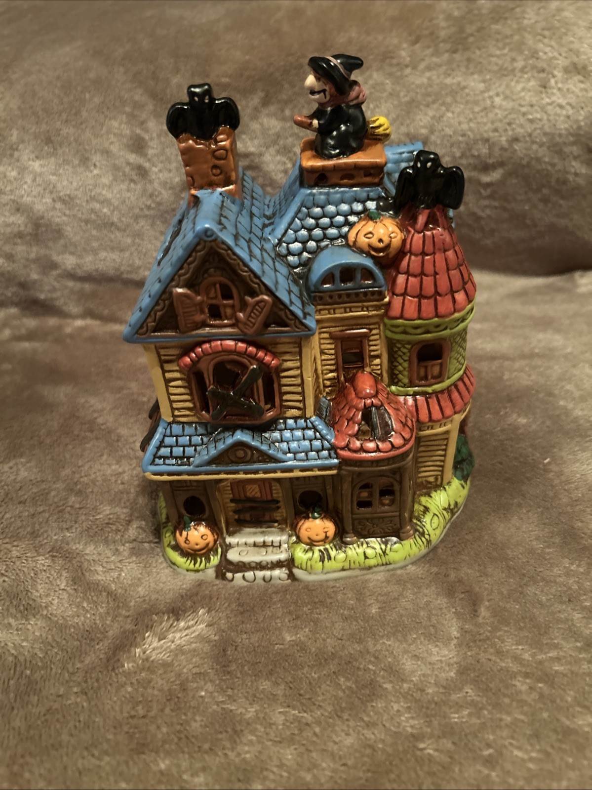 Lefton Colonial Village Mooncrest Halloween House Haunted Mansion, 1989