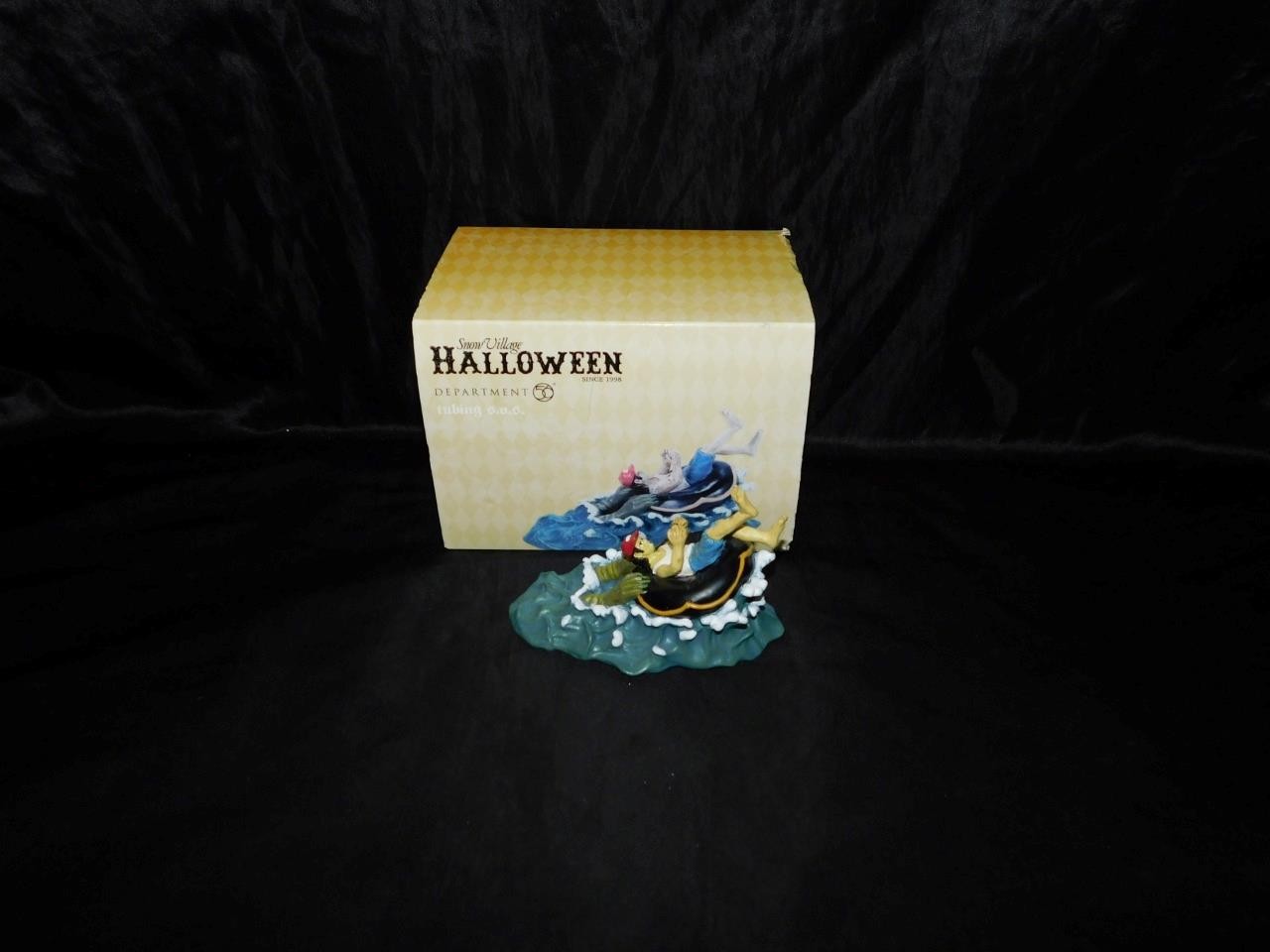 Dept 56 Halloween Village Tubing SOS Swamp Monster Hands From Water S.O.S.