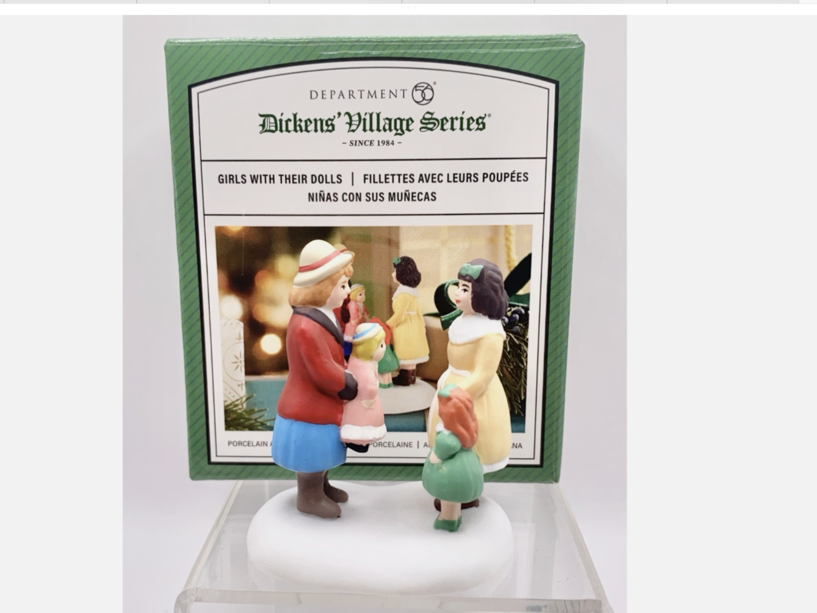 Dept 56 Dickens Village “Girls With Their Dolls” Porcelain Figurine 6013416 NEW