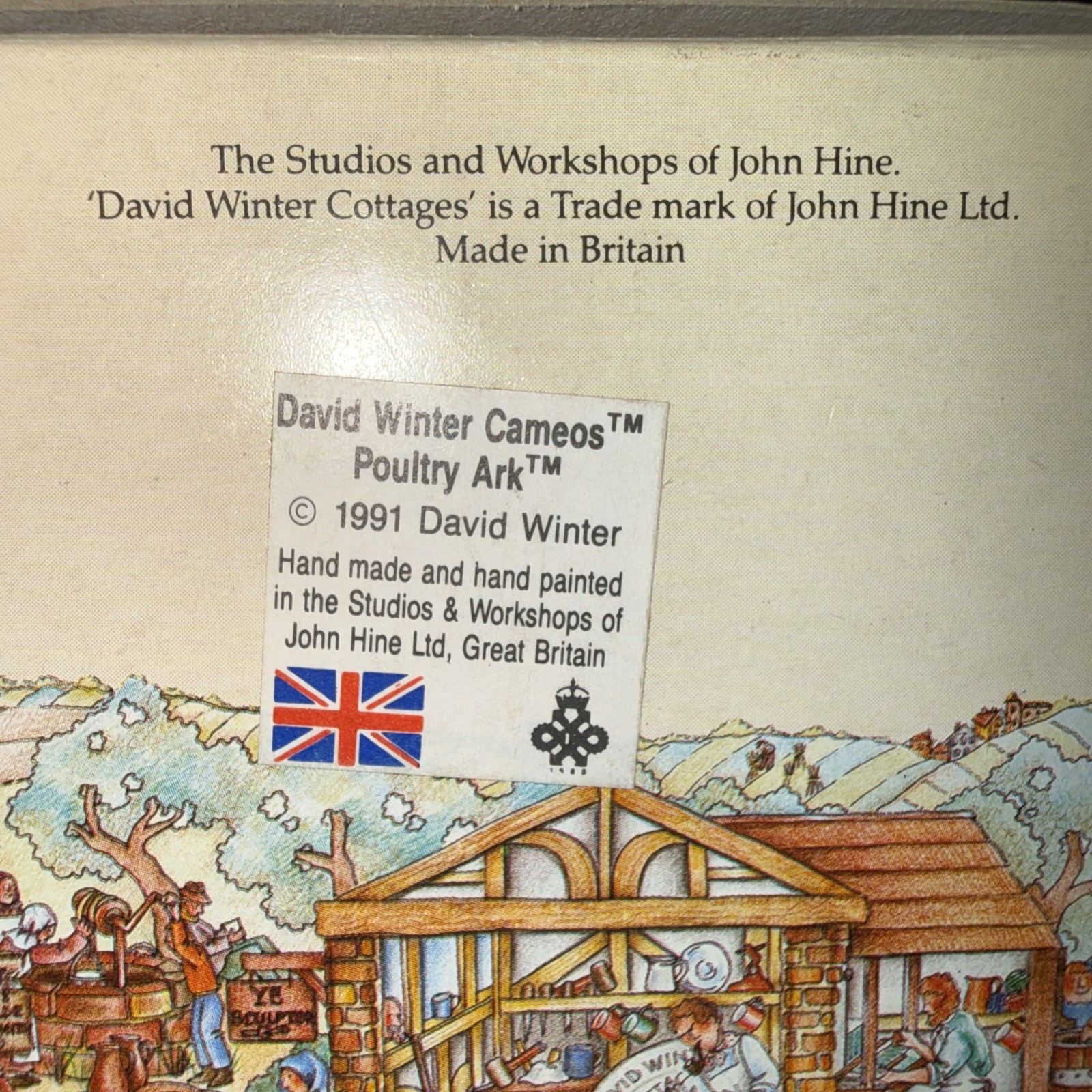 David Winter Cameos “Poultry Ark” Miniature! EUC! 2” X 1.5”