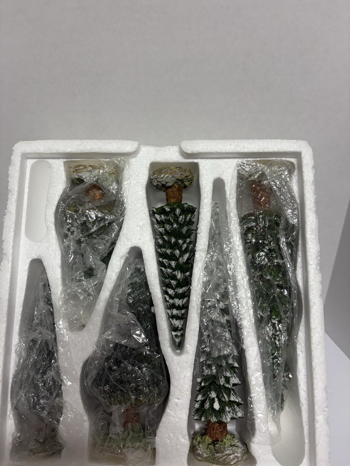 Dept 56 Village Snowy Evergreens Set of 6, Medium, S2
