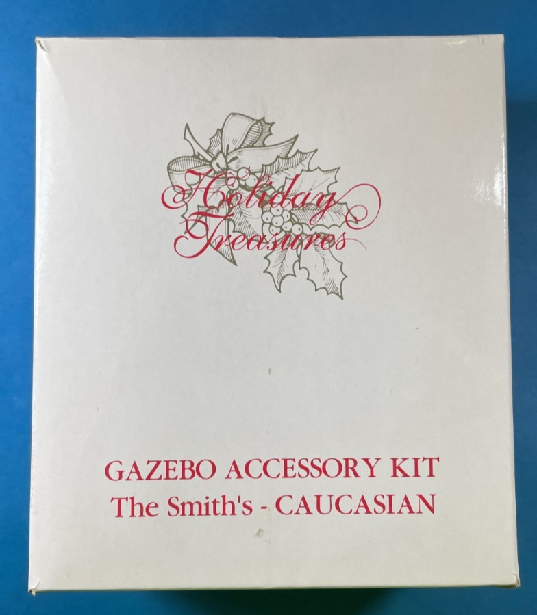 Avon Holiday Treasures Gazebo Accessory Kit- NEW-The Smiths-Caucasian- 2002