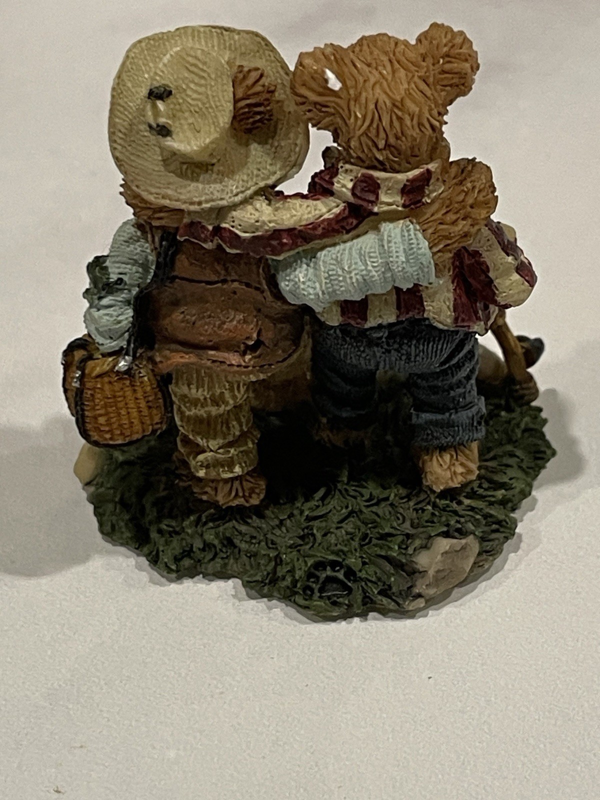 Boyds Town Village Boxed Miniatures Set of 3 Edmund T. Bear Resin 2000