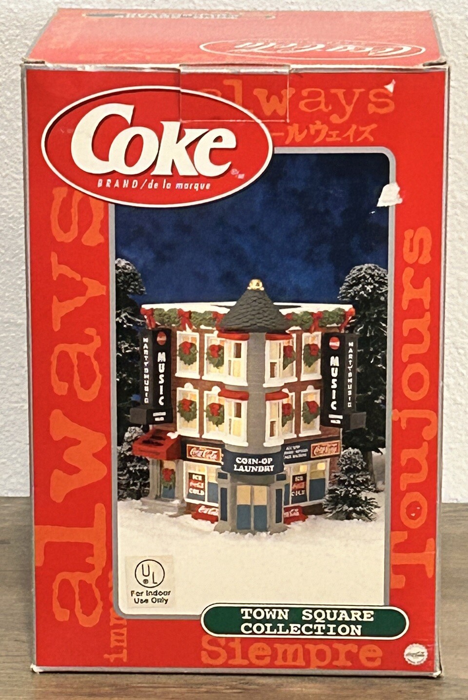 Vtg Coca Cola Town Square Collection Marty’s Music and the Downstairs Coin-Op