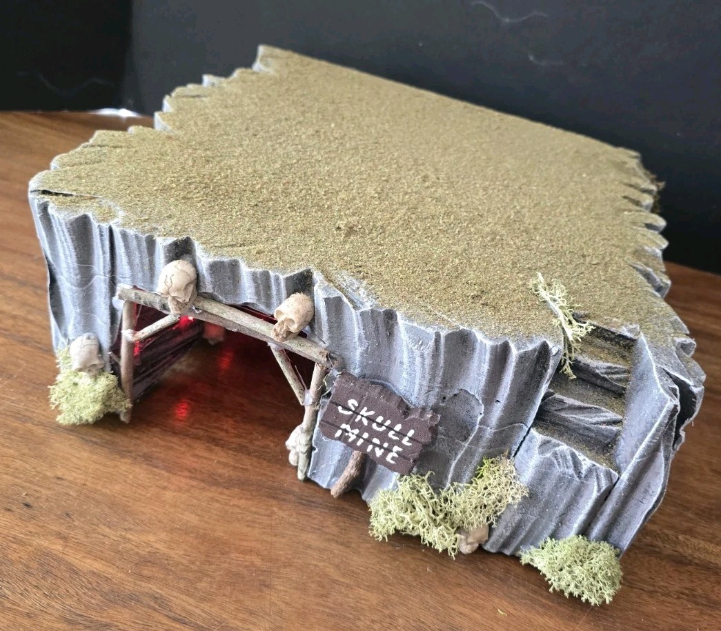 Halloween Village Display Platform “SKULL MINE” for Dept 56 Lemax Decoration