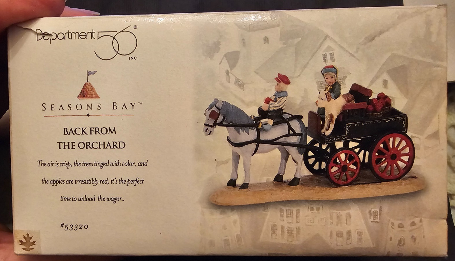 DEPT 56 SEASONS BAY BACK FROM THE ORCHARD 53320 SNOW VILLAGE