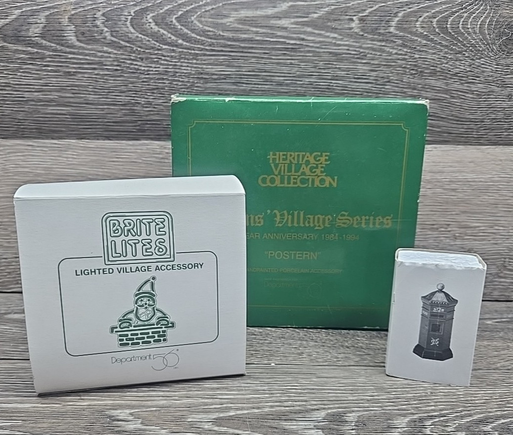 Dept 56 Heritage Village Collection Figurines Lot of 3 See Description