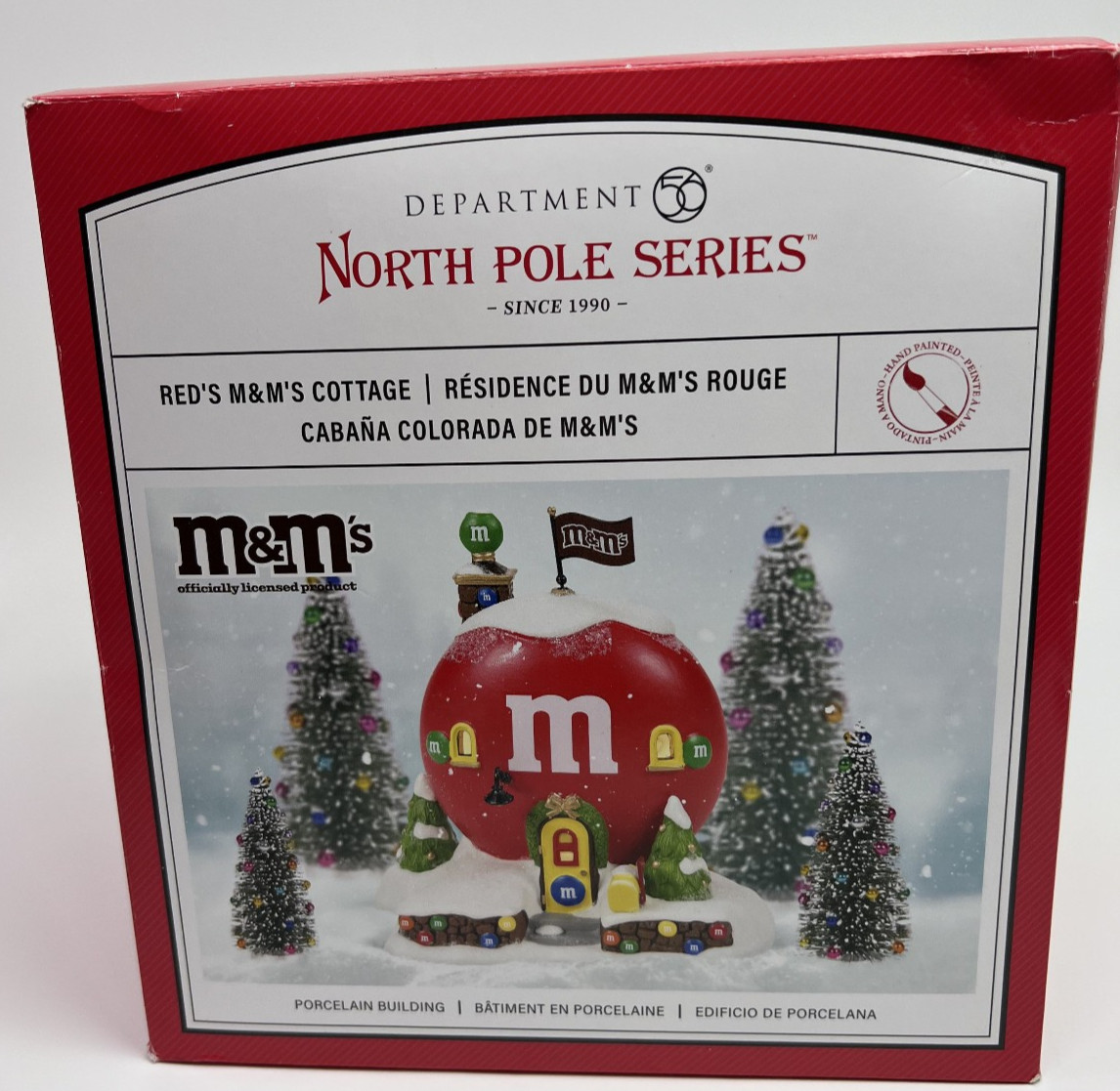 Department 56 North Pole Village Red’s M&M Cottage Christmas Building